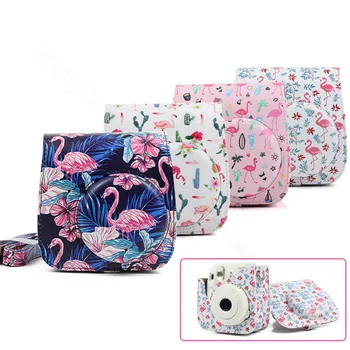 

Fujifilm Instax Mini 8 Mini 9 Camera Protector, PU Leather Pouch Instant Film Camera Accessories, Shoulder Strap Camera Bag