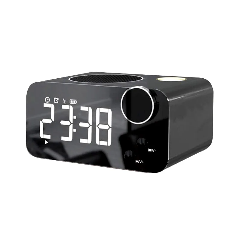 

H8 Bluetooth Wireless Speaker TF Card 32 GB Alarm Clock Speaker Led Light Alarm Clock Radio TF Memory Card Wireless Speaker