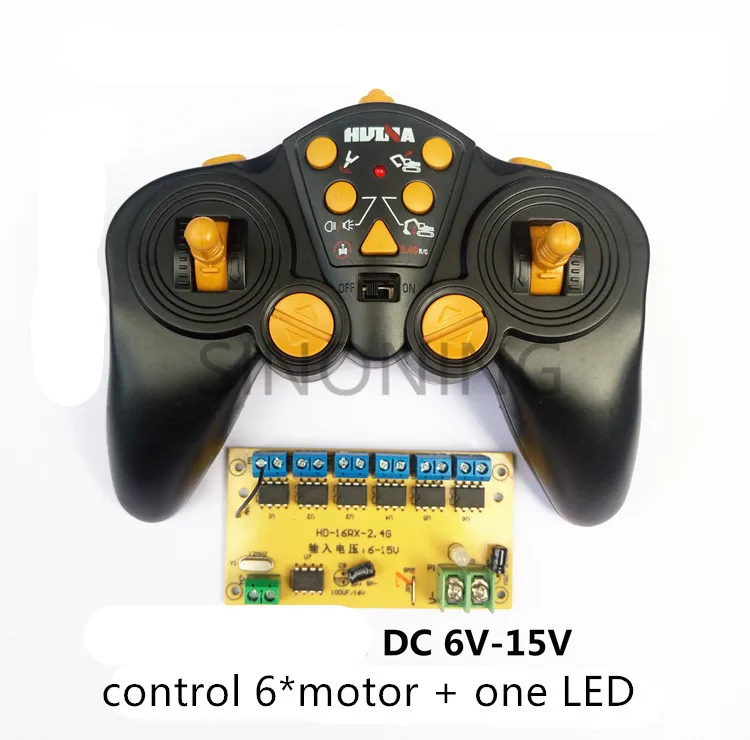12 CH high power 2 4G remote control and receiver car ship Tank excavator DIY 6