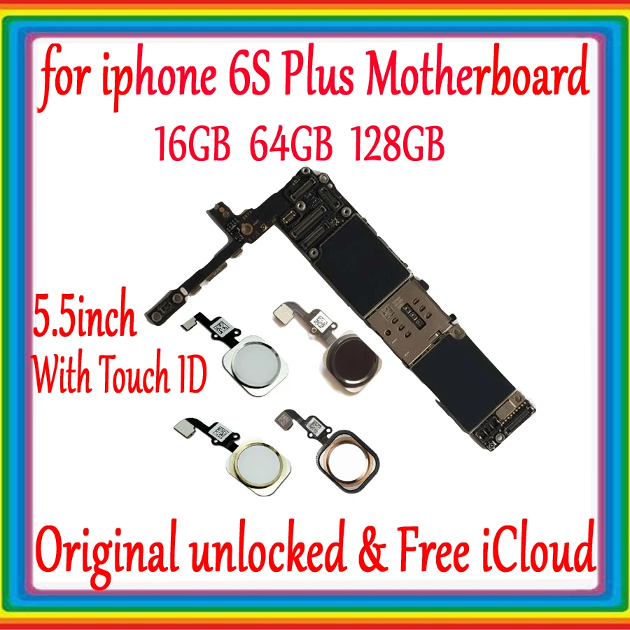 Оригинальная материнская плата для iPhone 6S Plus 5 дюймов разблокированная без