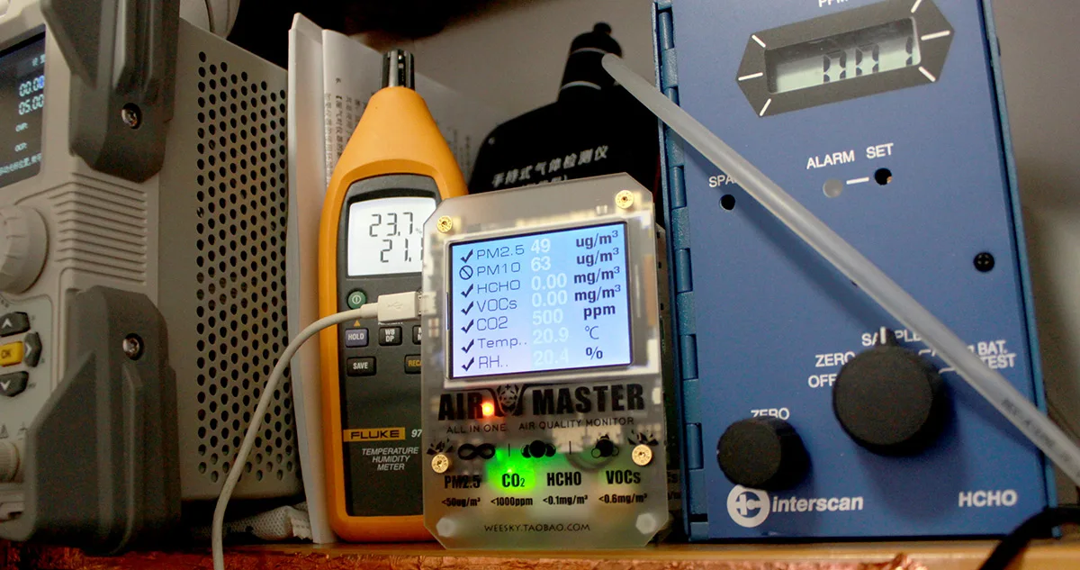 Air Master AM7 Plus газовый датчик домашний PM2 тестер детектор Дротика формальдегид 2-FE5 VOC Sensirion 0053 CO2 с открытым исходным кодом