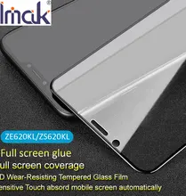 Imak Pro + полный Экран клей крышка из закаленного Стекло для Asus Zenfone 5 5z Lite ZE620KL ZS620KL ZC600KL 2.5D изогнутые Олеофобное