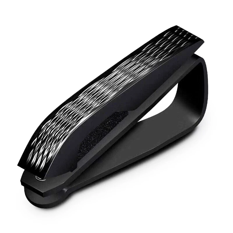 YASOKRO переносная застежка Cip зажим для очков зажим для билетов, карточек ABS автомобильные чехлы для очков Черный Автомобильный солнцезащитный козырек держатель для солнцезащитных очков