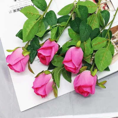 62 см искусственные розы цветы поддельные цветы подарок на День святого Валентина для девушки шелковые цветы для украшения дома 1 букет/Сумка