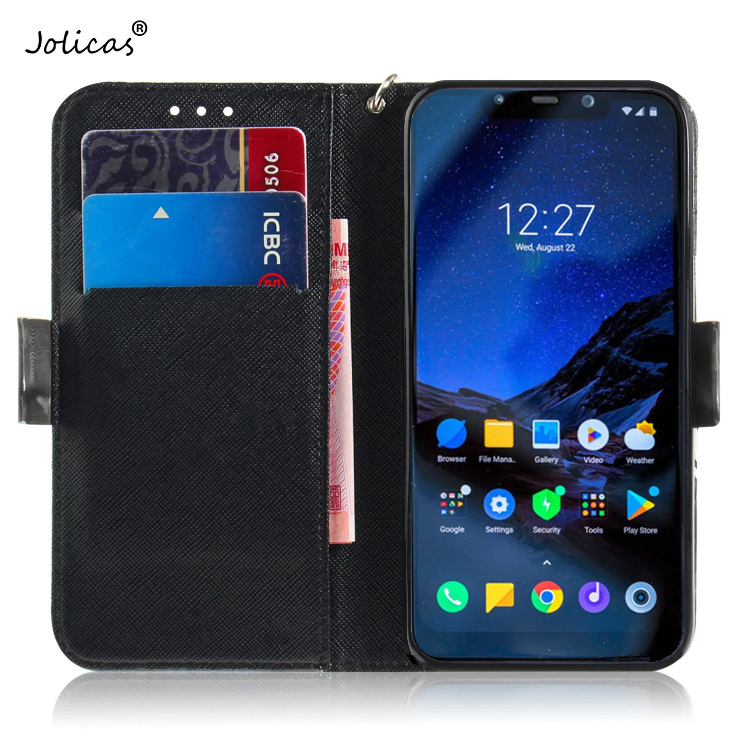 F1 Cat Чехол портмоне с откидной крышкой чехол книжка для accesorios Xiaomi Pocophone чехлы