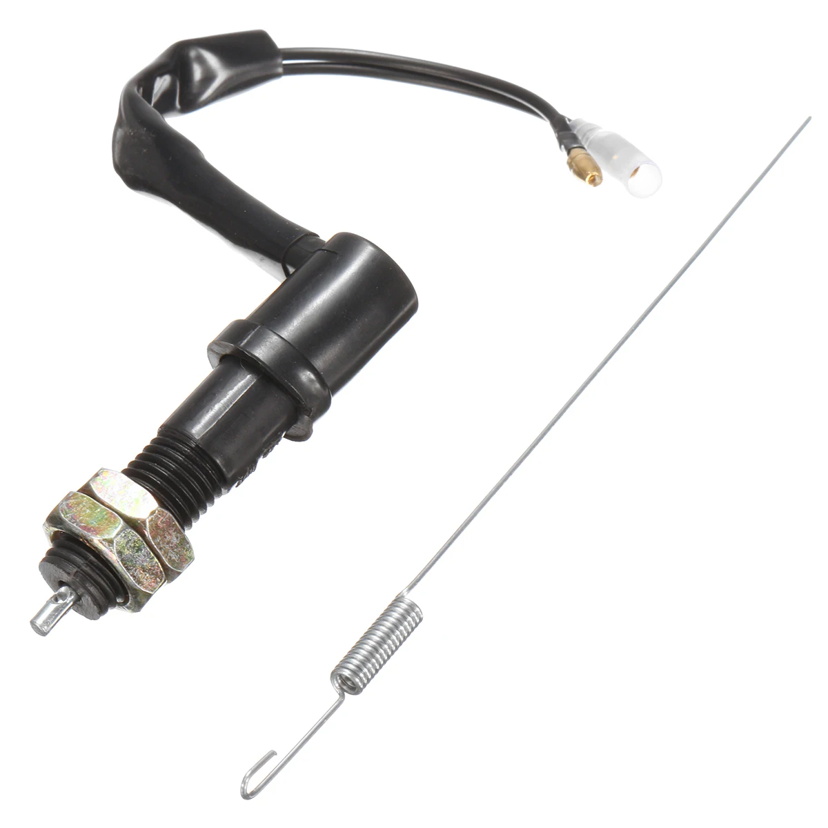 FLYPIG Motorcycle Bike Rear Brake Light Switch with Spring for Yamaha Honda Kawasaki Suzuki