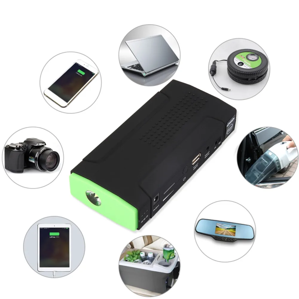 Car Jump Starter 50800mAh 12V Single Light Car Vehicle Multifunction Booster Power Bank Portable Current Battery Charger