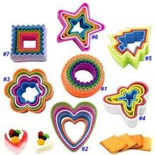 New Plastic Cookie Molds Biscuit Moulds Vegetable Cutters Galletas DIY Kitchen Cooking Tools Set Hogard