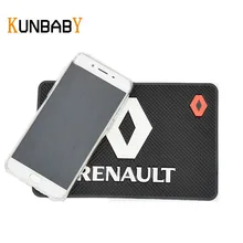 KUNBABY Авто Стайлинг коврик чехол для Renault Megane 2 3 Duster Logan Clio Laguna 2 Captur интерьер Renault логотип аксессуары