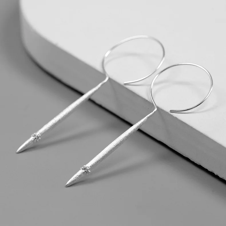 INATURE 925 пробы серебряные Модные Простые геометрические круглые серьги-гвоздики для женщин вечерние ювелирные изделия