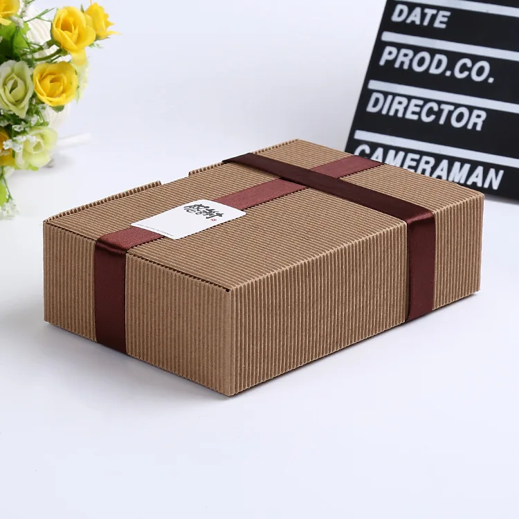 20 шт оптом гофрированные бумажные коробки лунного торта упаковочная бумажная коробка печенья коробочка для кондитерских изделий