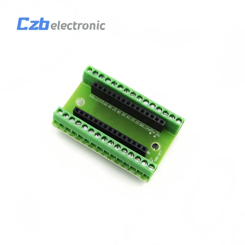 HX03C079 1Pcs Standard Expansion Board Terminal Adapter For Arduino Nano V3.0 AVR ATMEGA328P ATMEGA328P-AU Module Nano IO Shield V1 (2)