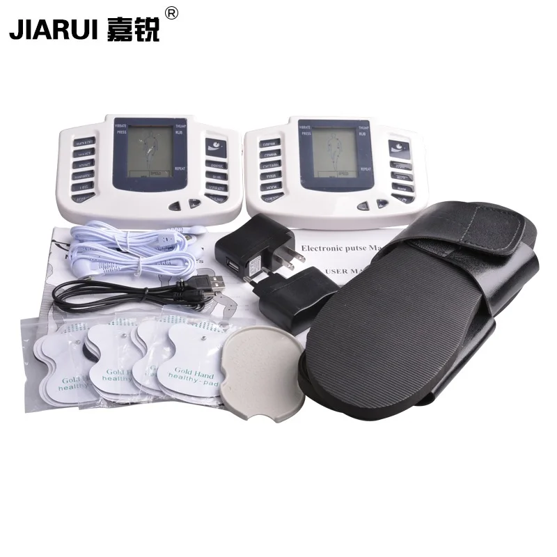 online JR309 Muscle Estimulador Elétrico Relaxar Terapia Muscular Chinelos Massagem Electrico Dezenas de Eletrodos Massagem Corporal 8 pads