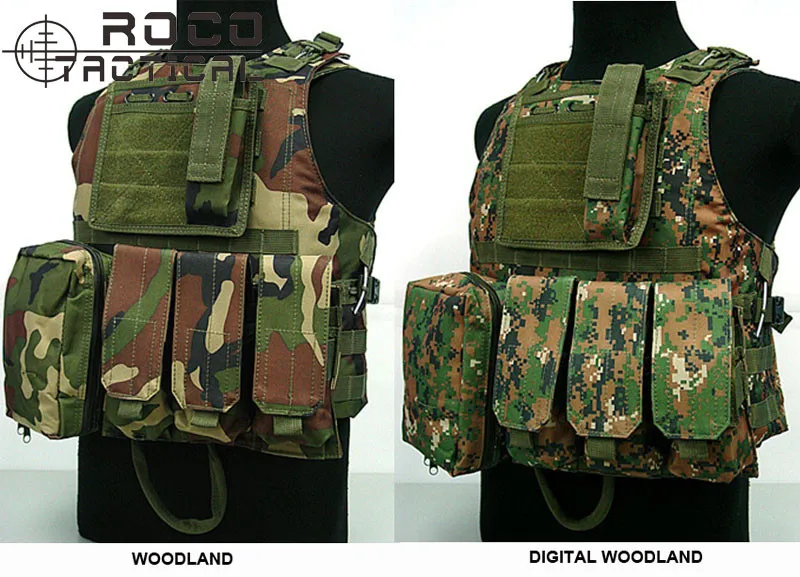 ROCOTACTICAL MOLLE тактический жилет военный боевой жилет страйкбол Пейнтбол VIRAS CS USMC MOLLE штурмовой жилет с тройной подсумок