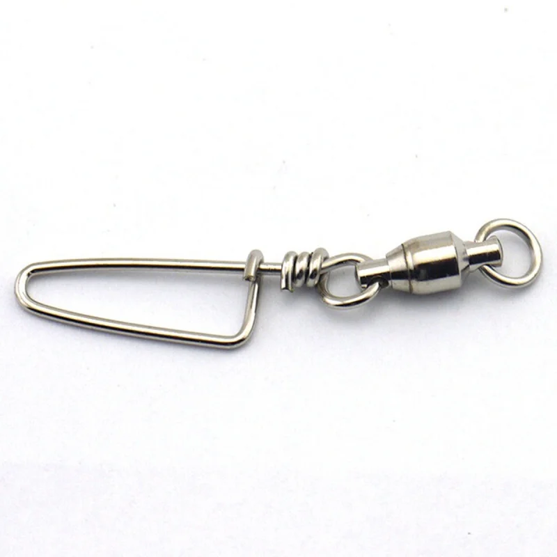 

20pcs Fishing Ball Bearing Swivel Coastlock Snap Fishing Line Connector