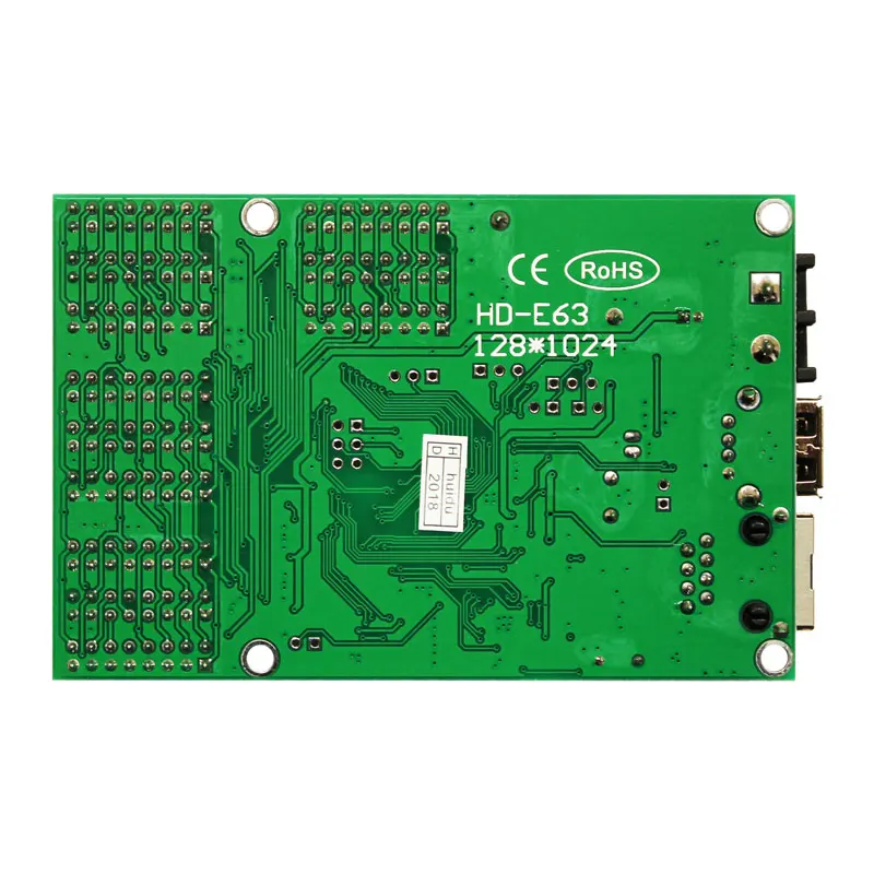 HD E63 Ethernet порты связи Huidu P10 двухцветная СВЕТОДИОДНАЯ видеокарта светодиодный