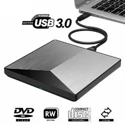 Внешний USB 3,0 DVD привод Портативный внешний оптический привод CD DVD RW ROM плеер