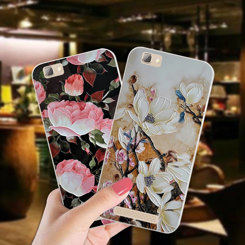 

ShuiCaoRen Luxury Silicone Case For ZTE Blade A610 Pretty Flower TPU Phone Cover Bag For ZTE Voyage 4 BA610 Cases