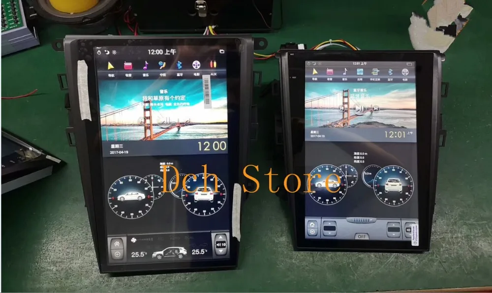 13 6 ''вертикальный автомобильный DVD плеер в стиле tesla Android 9 0 GPS навигация для Ford