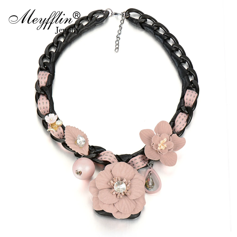 

Meyfflin Statement Necklace 2019 New Vintage Black Chain Choker Necklaces & Pendants Fashion Jewelry for Women Maxi Collier