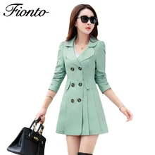 Длинный секционный Повседневный Женский ветровка Куртка Harajuku прямой в длинном тонком весенне-осеннем пальто куртка верхняя одежда женская F1617