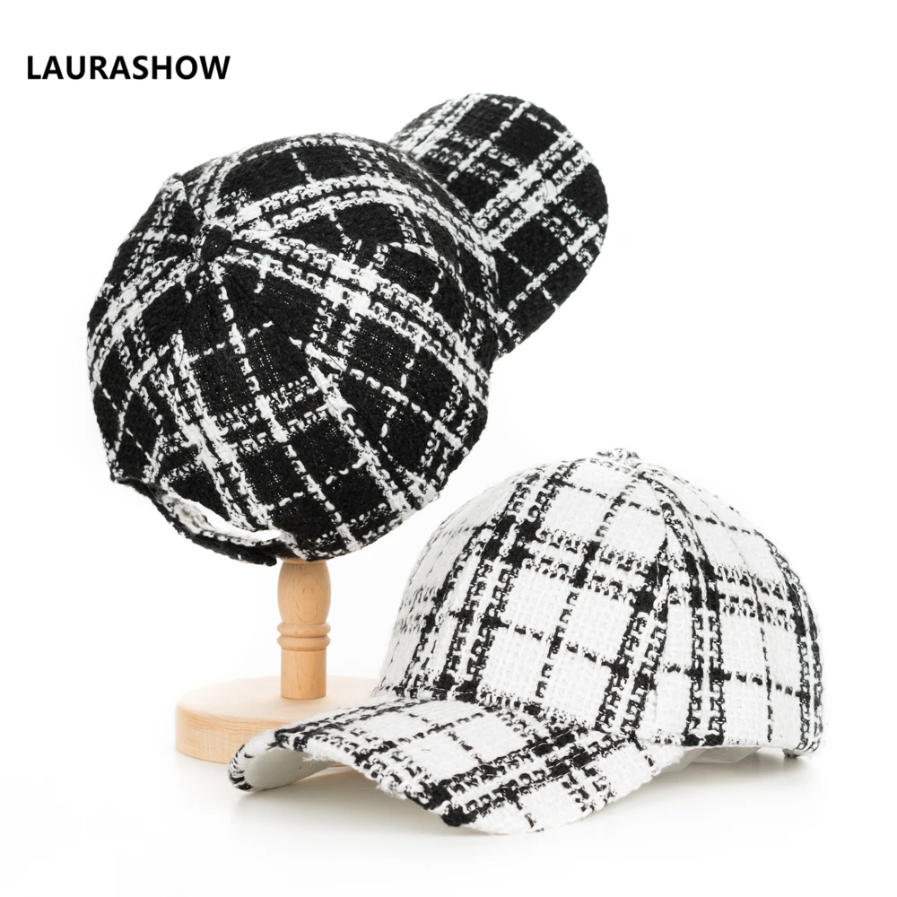 

LAURASHOW 2019 New Spring Autumn Baseball Cap Women Men Wool Hat