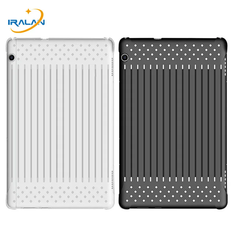 

Silicone Case For Huawei MediaPad T5 10 AGS2-W09/L09/L03/W19 TPU+Plastic Openwork Stripes Cover For huawei honor pad 5 10.1 inch