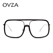 OVZA прозрачные белые оправы для очков женские большие оправы для очков мужские модные аксессуары Классический Прямоугольник S2004