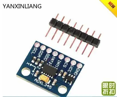 ADXL345 цифровой трехосный ускорение модуля тяжести наклона IIC/SPI передачи