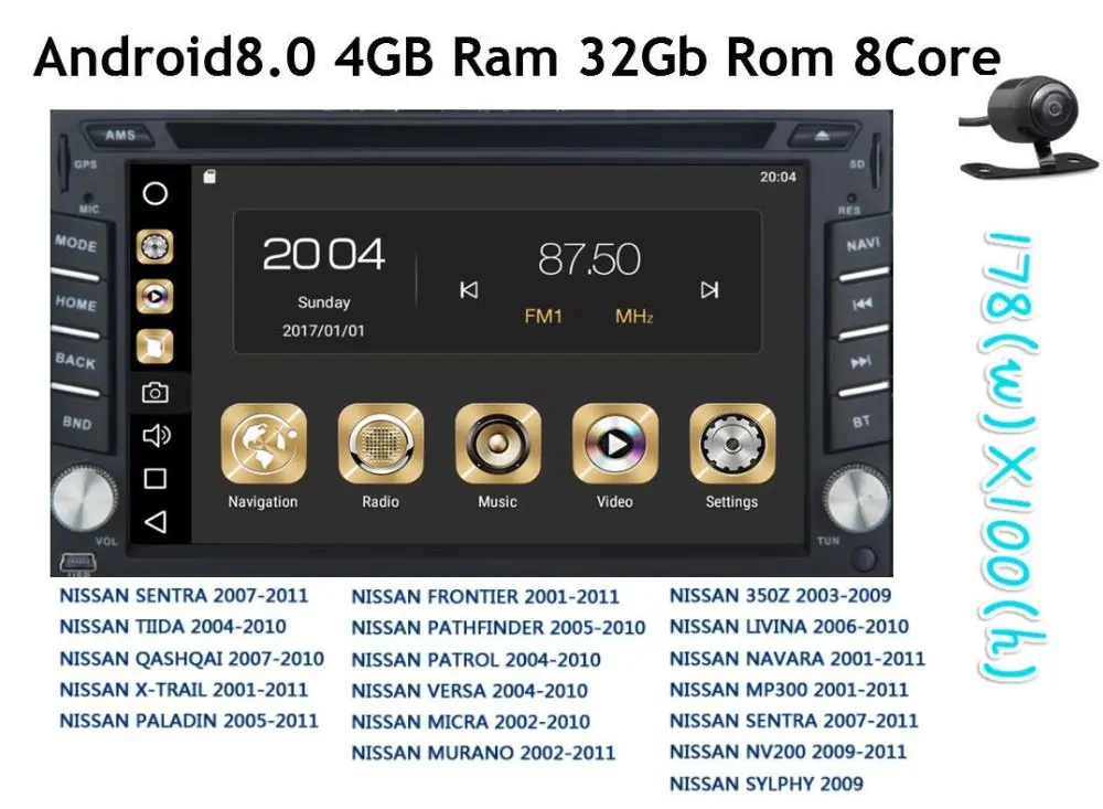 Flash Deal 4GB Ram 8-Core 32GB Flash 6.2inch Android 8.01 Car Dvd Gps For Hyundai & Nissan Universal Car Pc Multimedia Audio Radio Aux in 0 Flash Deal 4GB Ram 8-Core 32GB Flash 6.2inch Android 8.01 Car Dvd Gps For Hyundai & Nissan Universal Car Pc Multimedia Audio Radio Aux in 0