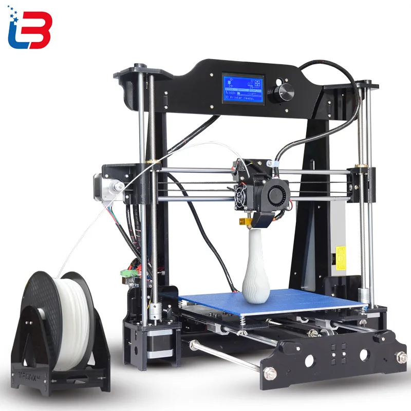 

2017 Upgrade Tronxy X8 model Newest 3D Printer 12864 LCD display aluminium MK3 heatbed MK8 direct extruder DIY full kits