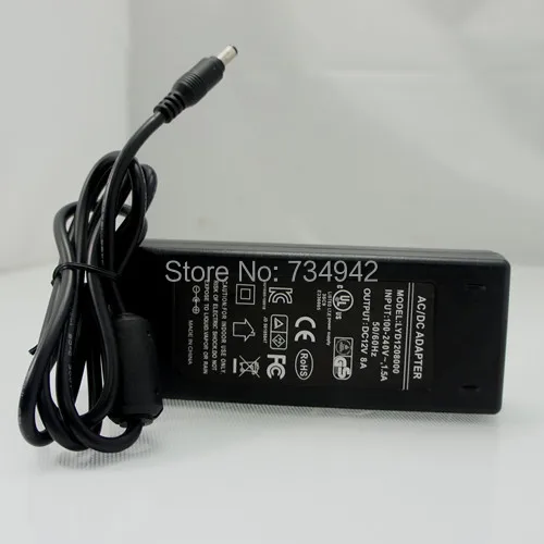 

100-240V AC to 12V DC 8Amp 96Watt Compact Power Supply With European / US / U.K / Australian Plug
