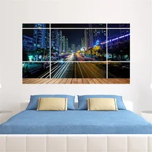 3D Наклейка на стену в центре шоссе Съемная Наклейка на стену домашний декор LE66