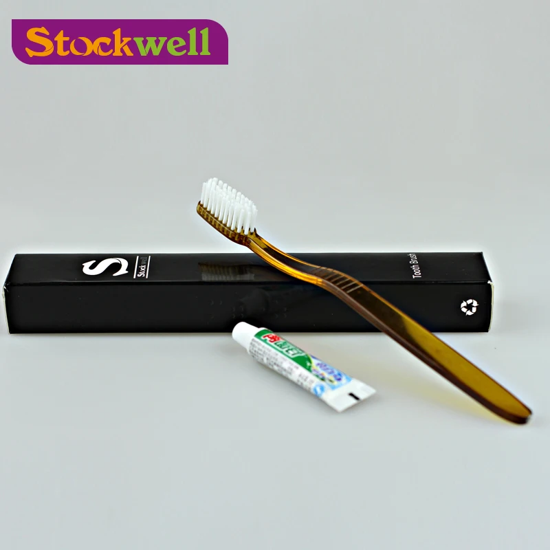 Hotels hotel room with a classic black toothpaste, toothbrush series