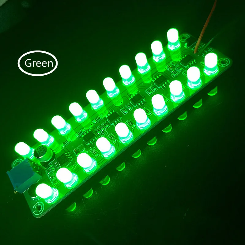 

GHXAMP Mono Dual 10 light Audio Level LED indicator voice-activated inductive melody light speaker amplifier DIY