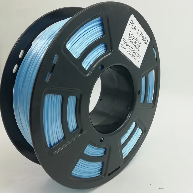 Нить для 3d принтера PETG 1,75 мм 1 кг abs металл дерево TPU Карбон PLA пластик материал нить для печати - Цвет: Silky Blue-PLA