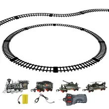1 комплект модель поезда игрушка забавный пластиковый Электрический Прочный портативный поезд тропинка для военной тематики детский подарок на день рождения