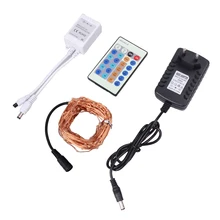 beautiful 30m 300pcs String Light LED Light Strip EU Plug AC DC Power Supply Holiday Light For Outdoor Garden
