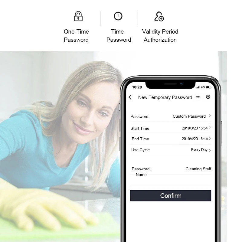 Eseye Biometric Smart Door Lock For Family Hotels APP Electronic Bluetooth Password Digital Door Lock