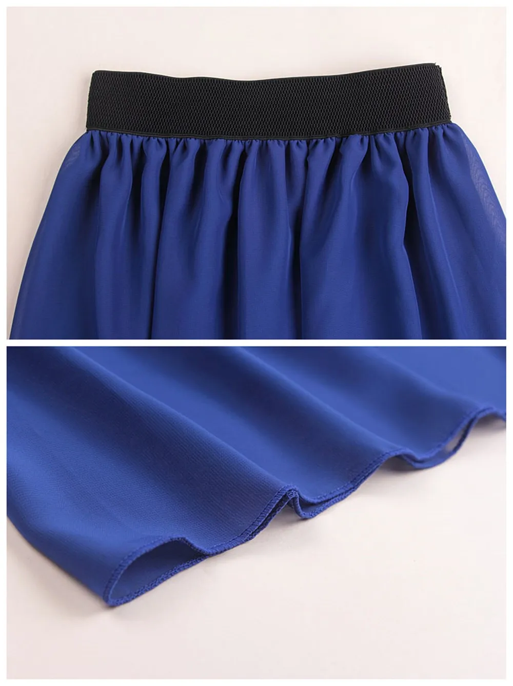 Mainland Summer Style Long Skirt Solid Ankle Length Pleated Natural Chiffon Maxi Shirt Beach Boho Vintage Skirts Faldas Saia (32)