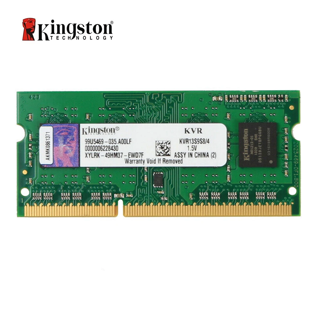 Levántate Máquina de recepción salvar Kingston ValueRAM 4GB 1333MHz PC3-10600 DDR3 Non-ECC CL9 SODIMM SR X8  Notebook Memory