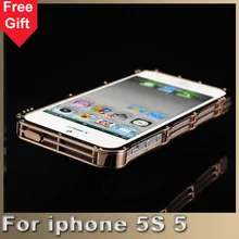 5S Luxury Steel Metal Bumper for iPhone5 5S Metallic Frame Cases Aluminium metal Bumper