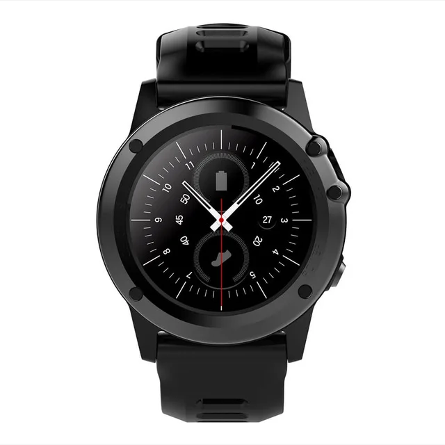 Slimy IP68 плавательные 3g Смарт-часы телефон 1,39 дюймов 400*400 ОС Android Поддержка sim-карты Bluetooth Wi-Fi gps сердечный ритм умные часы - Цвет: Черный