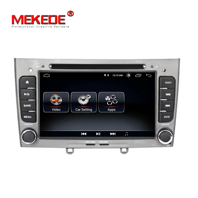 Clearance Free shipping HD 1024x600 Android 8.1  7inch  Car DVD multimedia For Peugeot 308 408 with WIFI Radio GPS Navigation 8G MAP 1