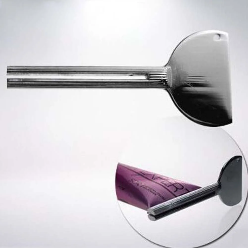 1Pc Silver Tube Metal Tube Toothpaste Wringer Salons Dye Paint Squeezer