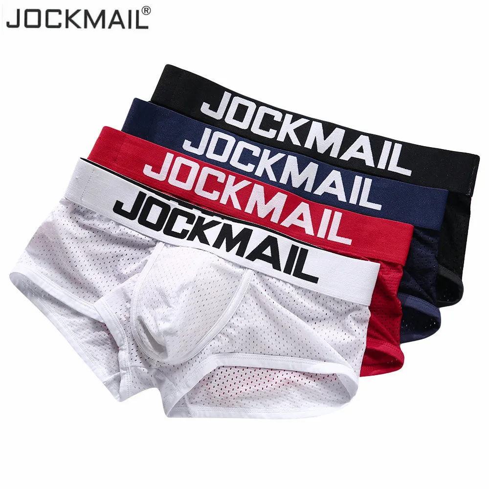 Трусы боксеры JOCKMAIL мужские пикантное нижнее белье дышащие трусы с U образной