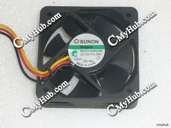 Подлинный для Sunon ME50151V3-D04U-G99 F28106 DC12V 0 78 W 3Pin 3Wire 5015 50x50x15 мм охлаждающий вентилятор |
