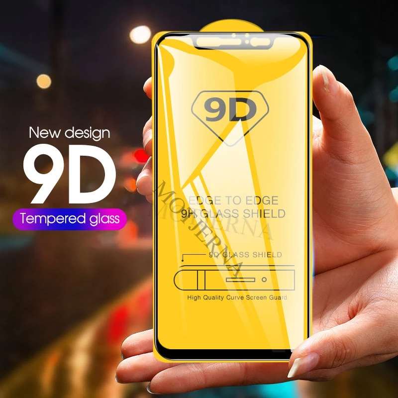 Закаленное стекло для Xiaomi Mi 8 9D защита экрана с изогнутыми краями Lite Redmi Note Pro 9H 8T 8A