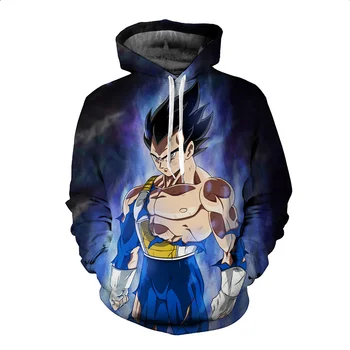 

Jumeast Men/Women Long Sleeve Outerwear Hoodie Dragon Ball Z Goku Hooded Sweatshirts Anime 3D Sweatshirt Hoodies Pullovers