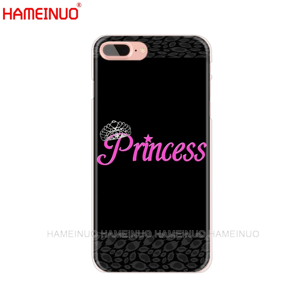 HAMEINUO королева и король корона Coque сотовый телефон чехол для iphone X 8 7 6 4 4S 5 5S SE 5c 6s plus